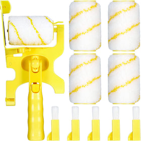 Zonon 9-set paint edger kit roller demonstrates precise edge painting on walls.