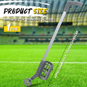 Zonon marking wand with detachable wheels for easy loading and setup.