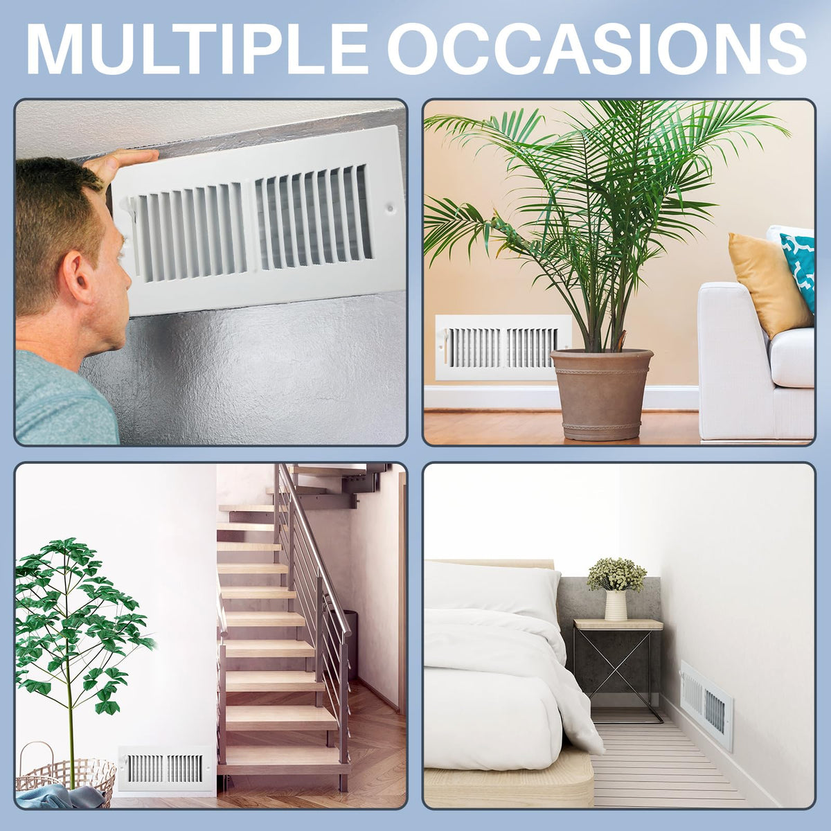 Zonon inlet/exhaust vent cover helps vent odors and regulate fresh air.