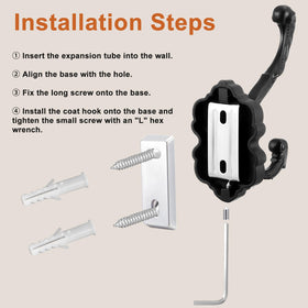 Zonon wall hooks load-bearing up to 25 pounds, suitable for coats and towels.