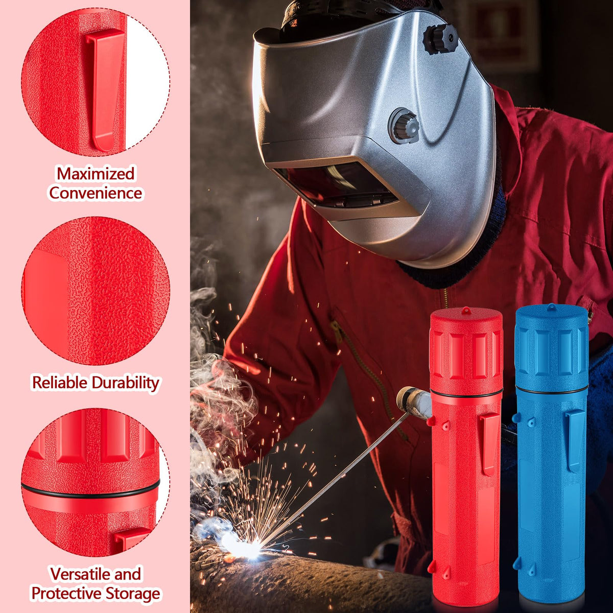 Zonon welding rod storage tube inner diameter 3inch—fits standard rods.