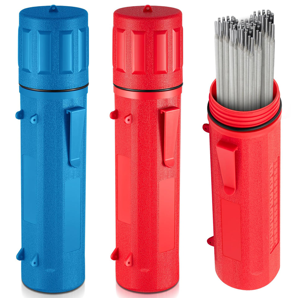 Zonon welding rod storage tube red—organized and easy to access.