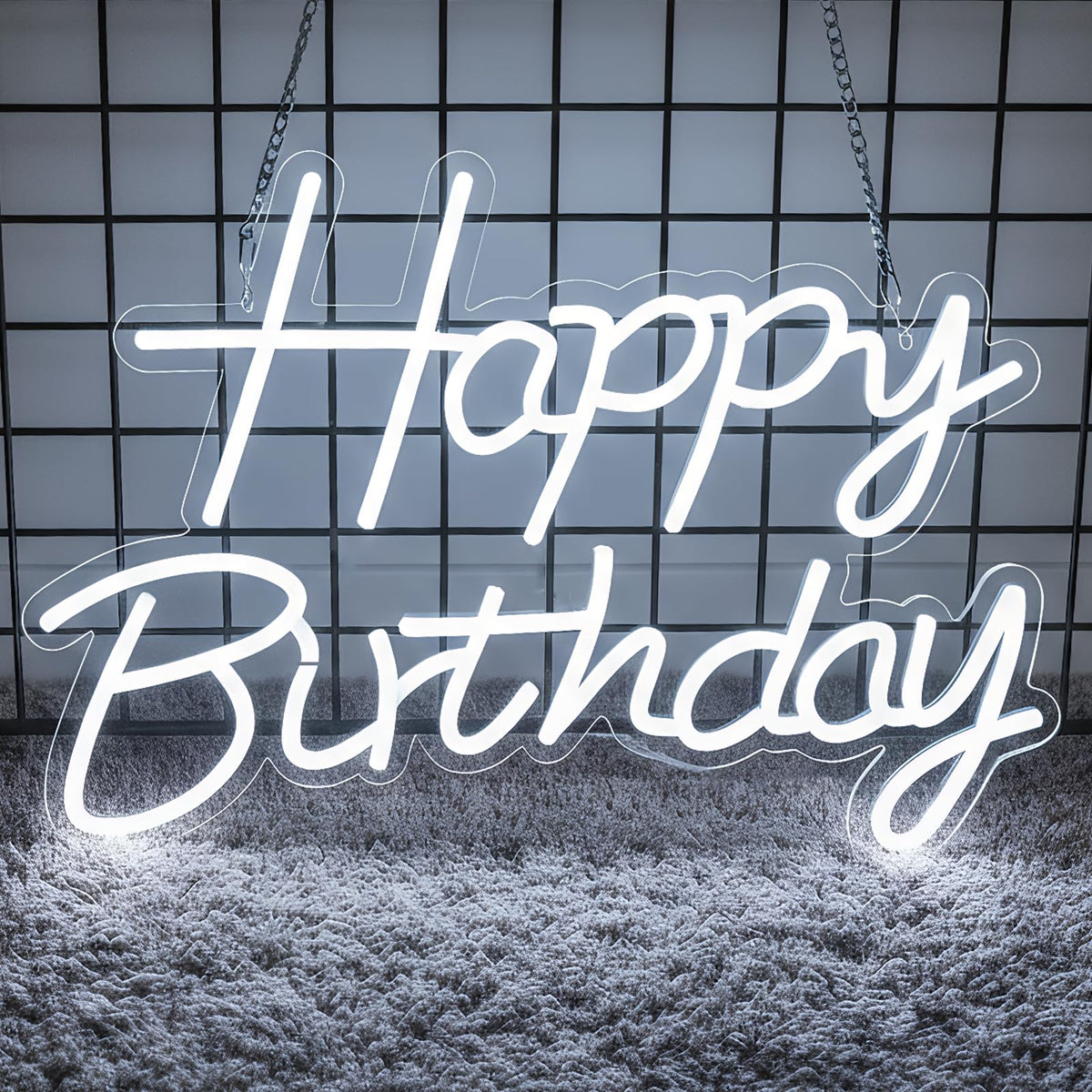 Zontruxe Happy Birthday Sign backdrop for festive party photos.
