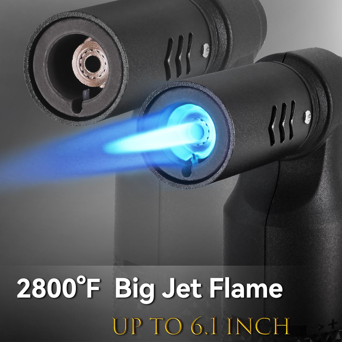 Zoocura two-pack torch with upgraded copper nozzle for stronger flame.
