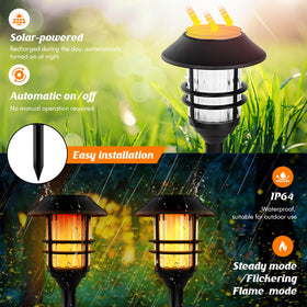 ZOOHAR auto on off feature saves energy while you enjoy evenings outside.