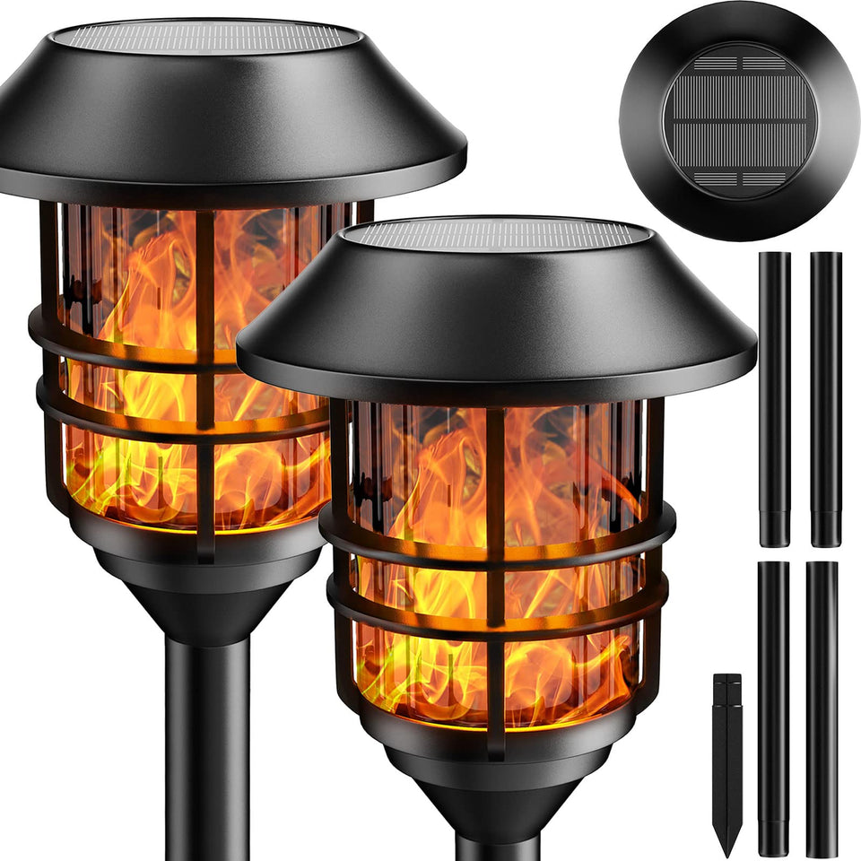 ZOOHAR solar flame light pathway for safe night paths