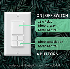 ZOOZ ZEN32 800LR face with four buttons enabling one-touch lighting presets.