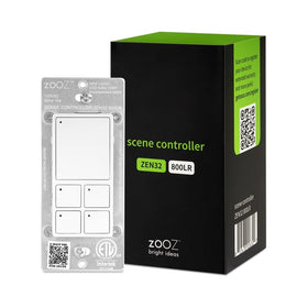 ZOOZ ZEN32 800LR front view for quick scene control with Z-Wave compatibility.