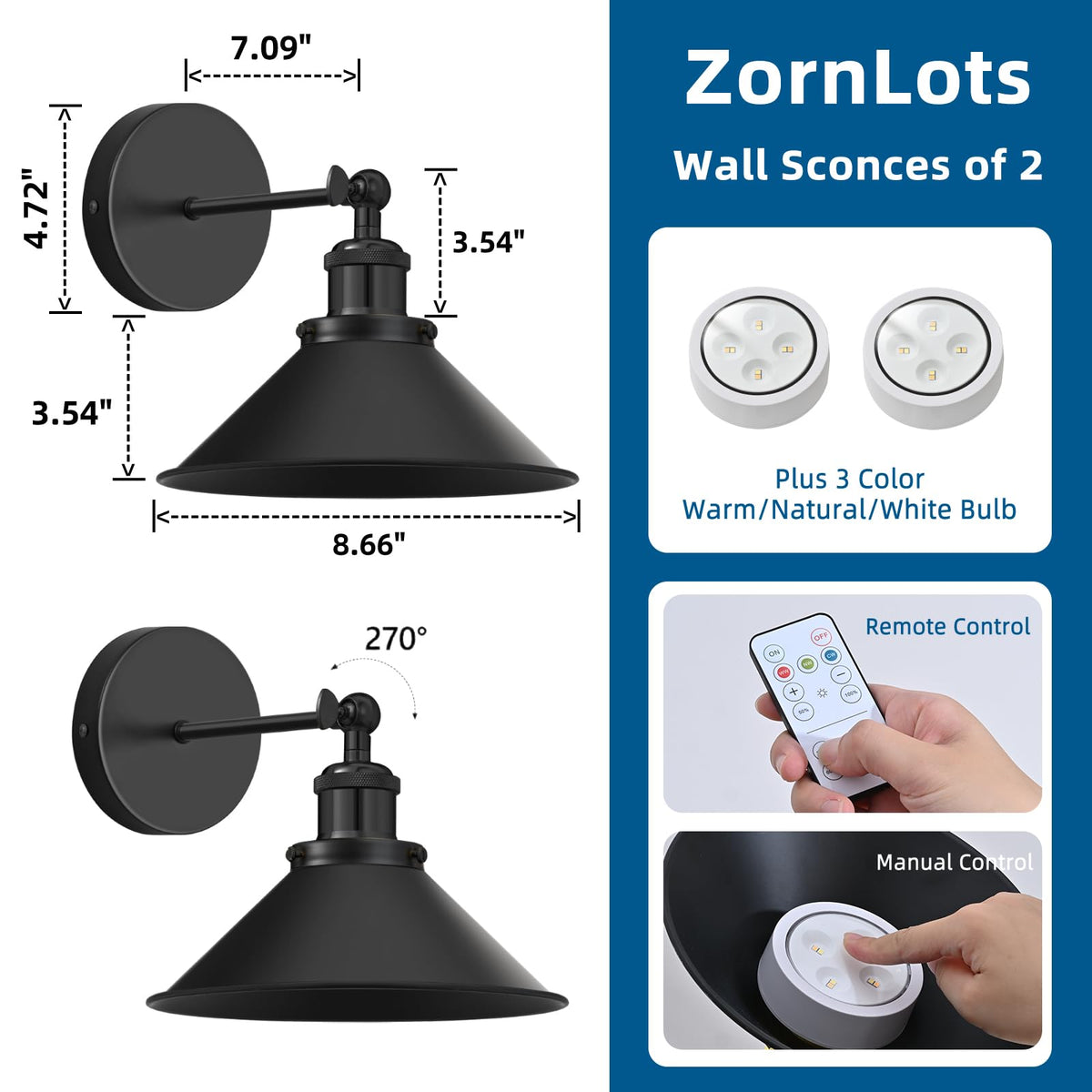 ZornLots 3-color temperatures emphasizes three mood tones from warm to cool.