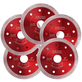 ZORUNNA 5-inch blade cutting tile with clean porcelain edges