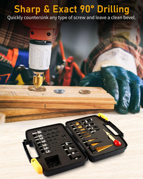 ZORUNNA eight plug cutters create smooth plug ends for wood projects.