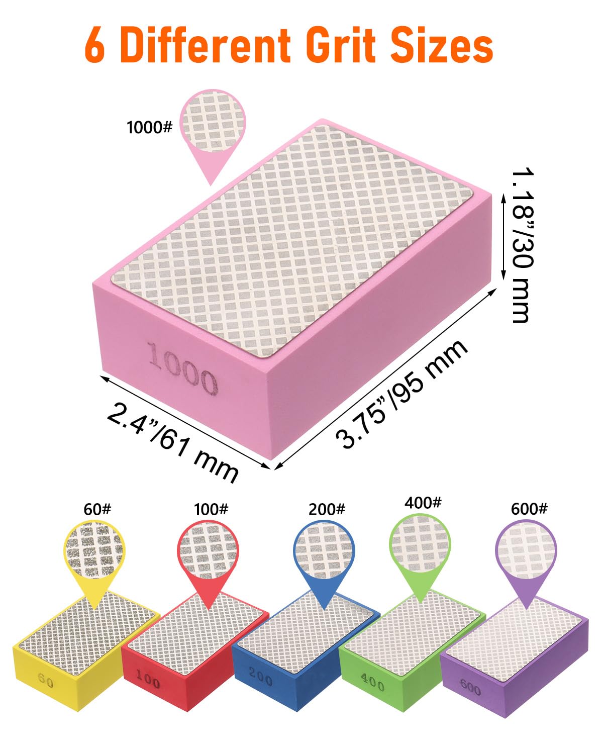 ZORUNNA 400 grit pad for fine polishing and edge refinement.