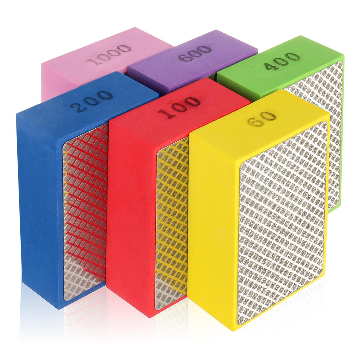 ZORUNNA diamond pad 60 grit for fast coarse grinding on tile and glass edges.