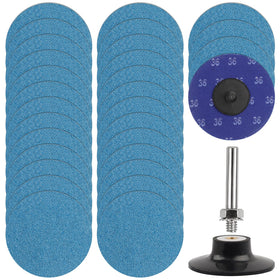 ZORUNNA roll-lock quick-change discs in use for fast changes and stable grinding.