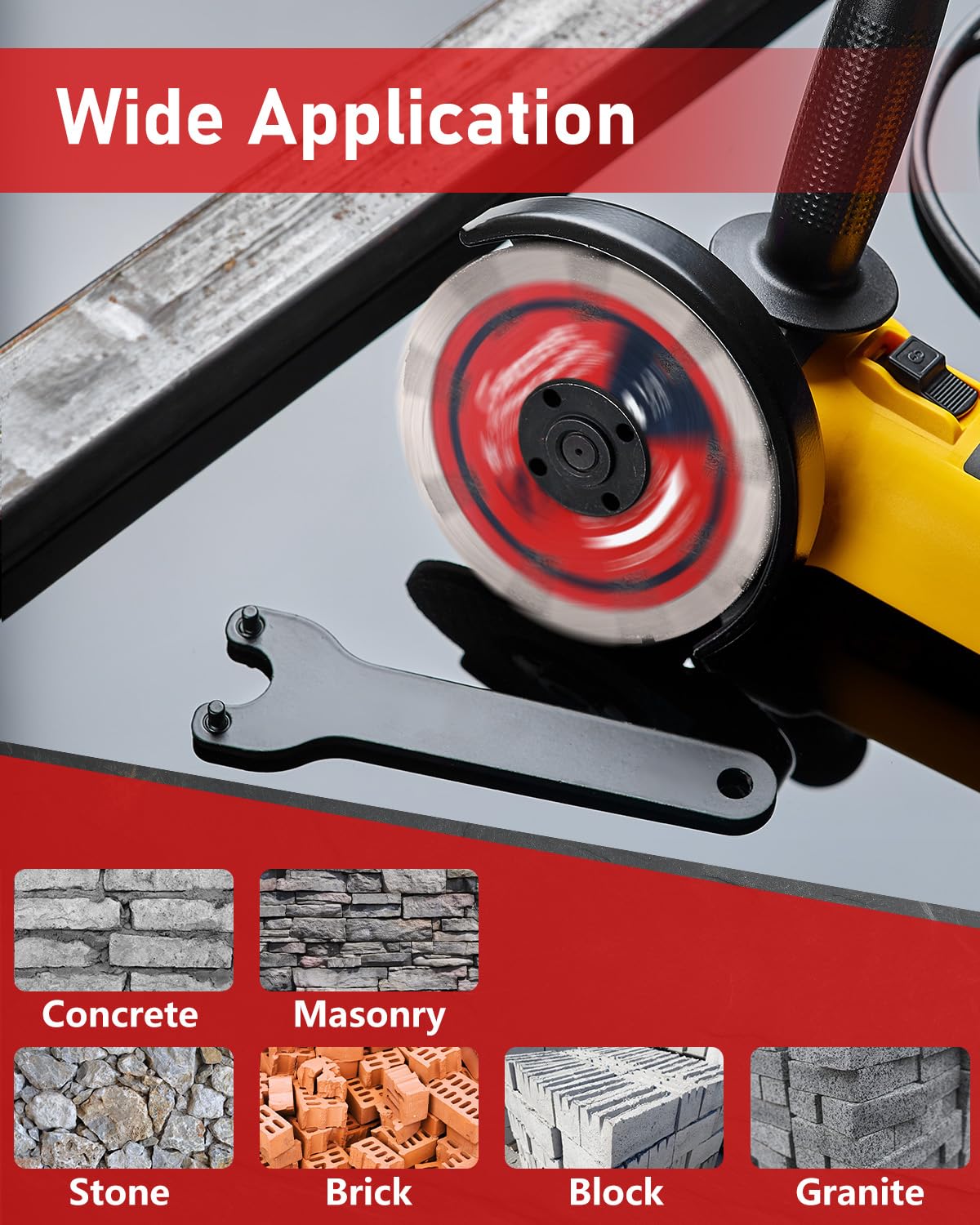 ZORUNNA spark free cutting blade for clean masonry jobs.