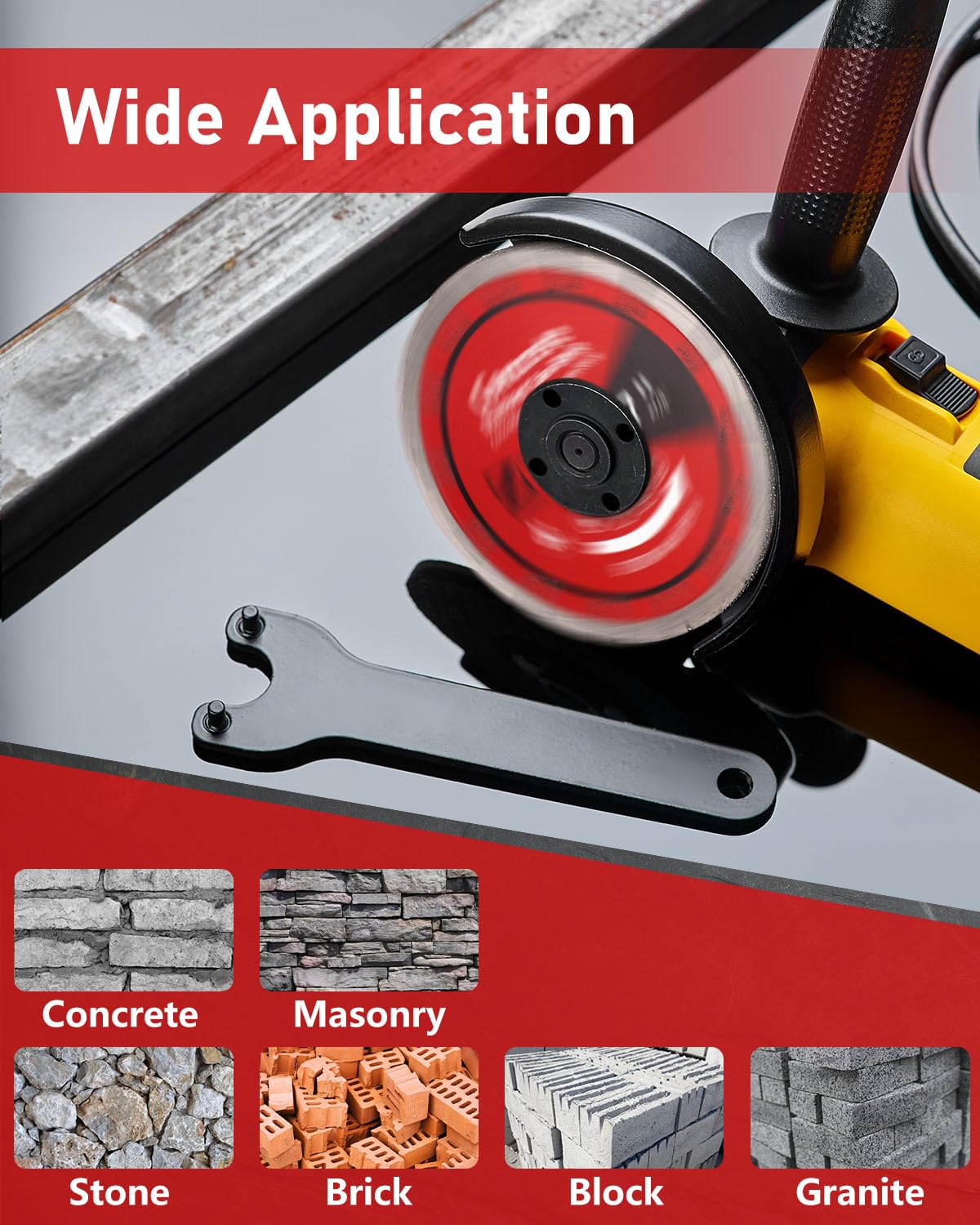 ZORUNNA diamond blade delivers clean, spark-free cuts on masonry work.