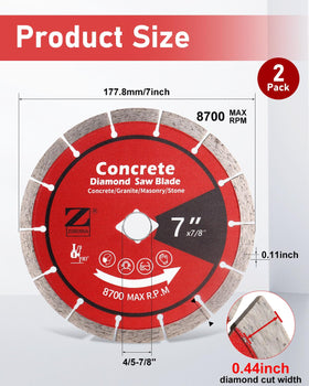ZORUNNA blade supports wet cutting on masonry for clean results.