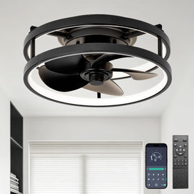 Zoruny 13-inch small ceiling fan with light and remote for quiet, focused cooling.