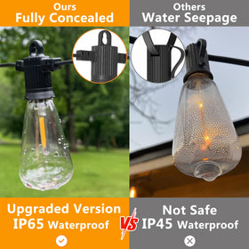 ZOTOYI shatterproof bulbs ensure durable garden lighting for patios and cafes.