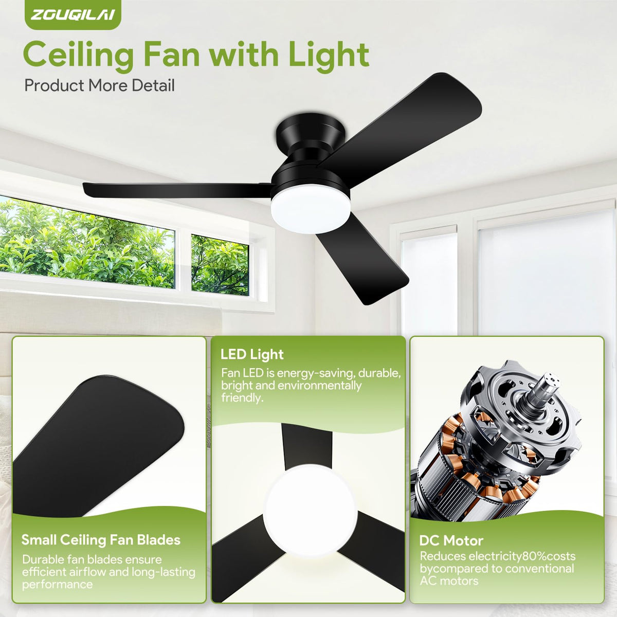 ZOUQILAI energy-efficient solution reduces power use with quiet operation
