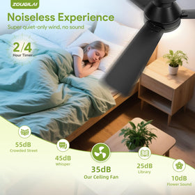 ZOUQILAI flush mount design suits bedrooms and living rooms