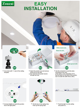 Zouzai damp-rated design for indoor and covered spaces