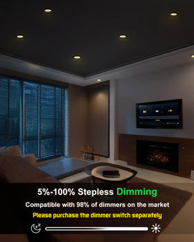 zouzai IC-rated recessed light safe for insulation contact in ceilings