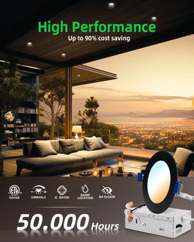Zouzai IC-rated LED can light designed for safe insulation contact.