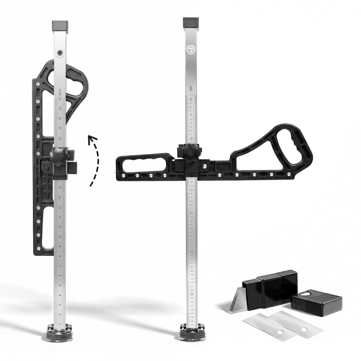 Zozen drywall cutting tool with foldable design for compact storage.