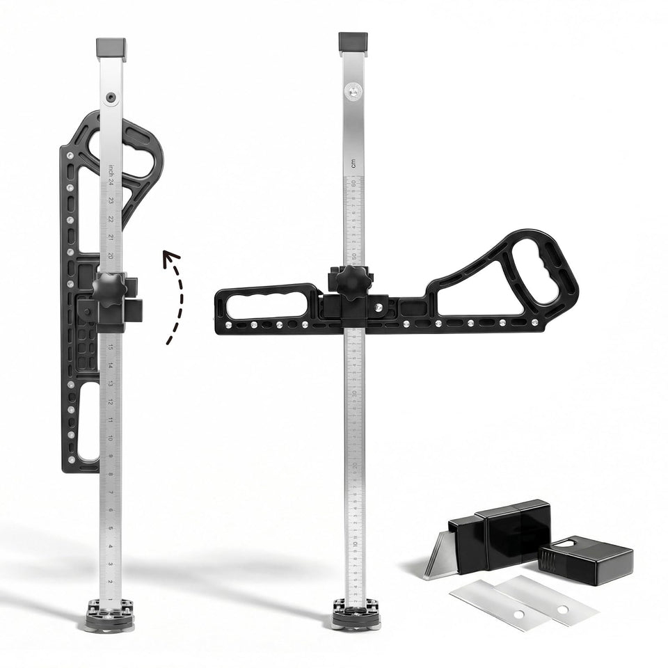 Zozen drywall cutting tool with foldable design for compact storage.