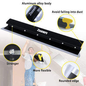Zozen aluminum alloy blade body for durable smoothing.