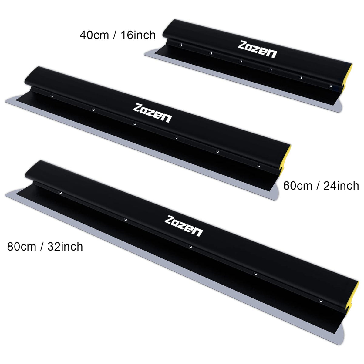 Zozen ergonomic handle design reduces fatigue during long smoothing sessions.
