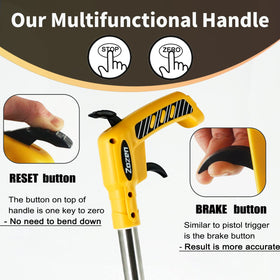 Zozen measure wheel with zero-reset button for quick re-zeroing during work