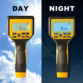 Zozen measuring wheel with backlit display in low light
