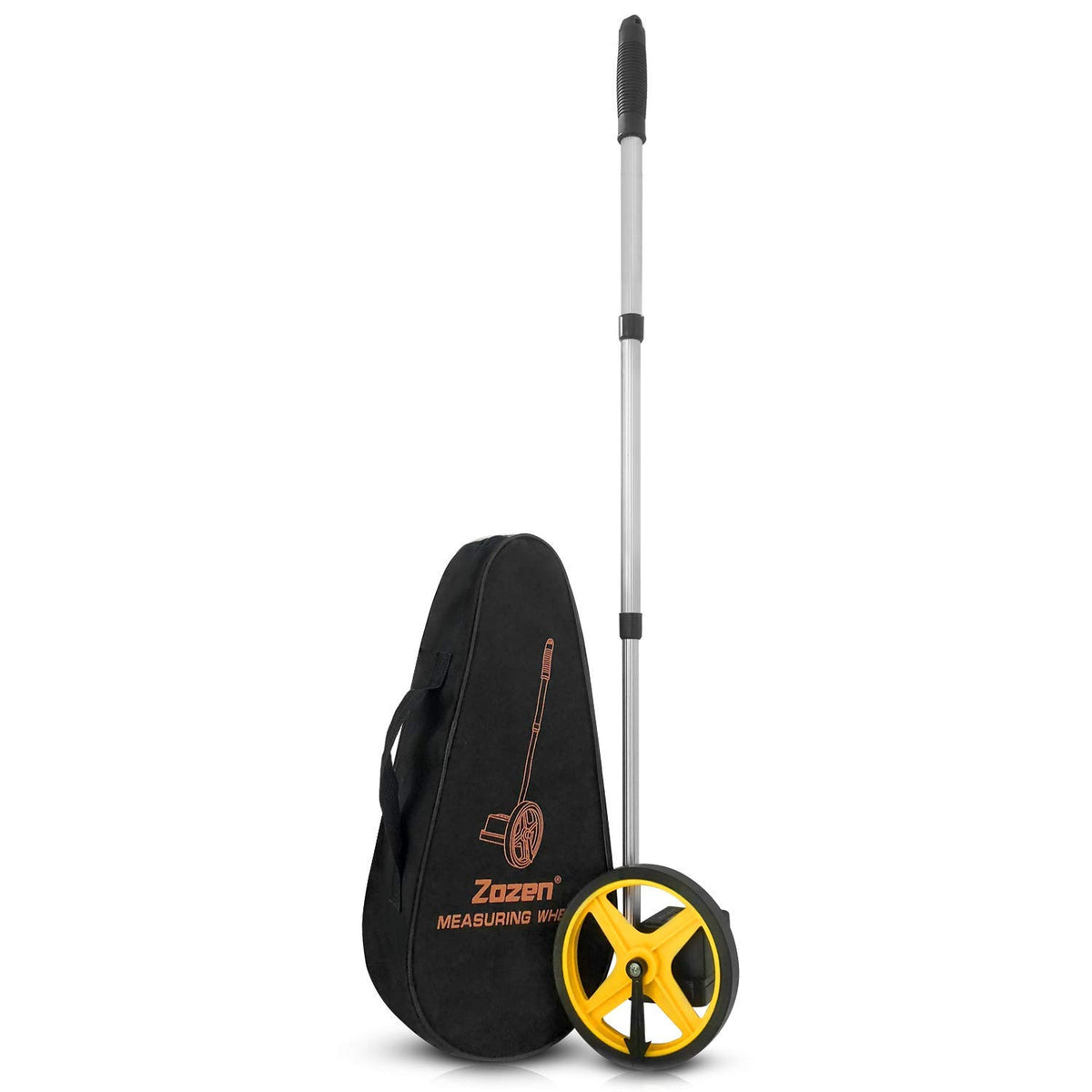 Zozen Measuring Wheel extended to 37 inches for long outdoor measurements