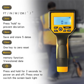 Zozen measuring wheel extended to 40-inch reach for long measurements
