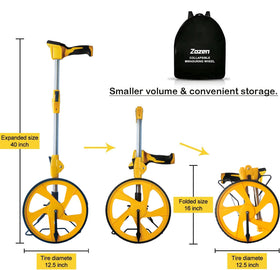 Zozen measuring wheel folded compact for easy transport
