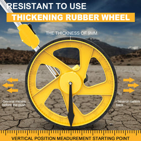 Zozen measuring wheel in use on a job site for quick measurement and marking.