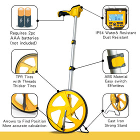 Zozen measuring wheel IP54 durable design suitable for outdoor use