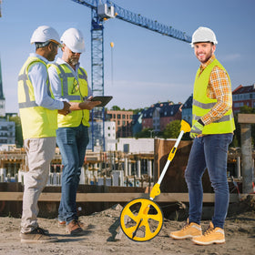 Zozen measuring wheel kickstand enables stable pause during measurement