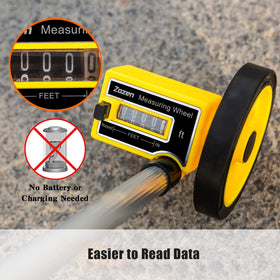 Zozen measuring wheel one key reset speeds repeated tasks