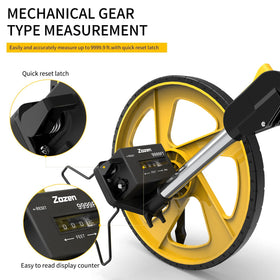 Zozen measuring wheel with start point arrow for clear benchmark planning.