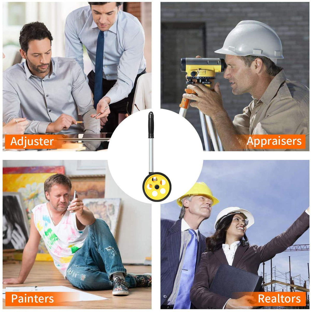 Zozen measuring wheel telescopic pole enables versatile use