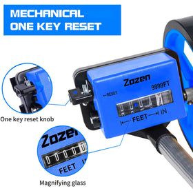 Zozen measuring wheel with telescopic rod extended for outdoor measurements