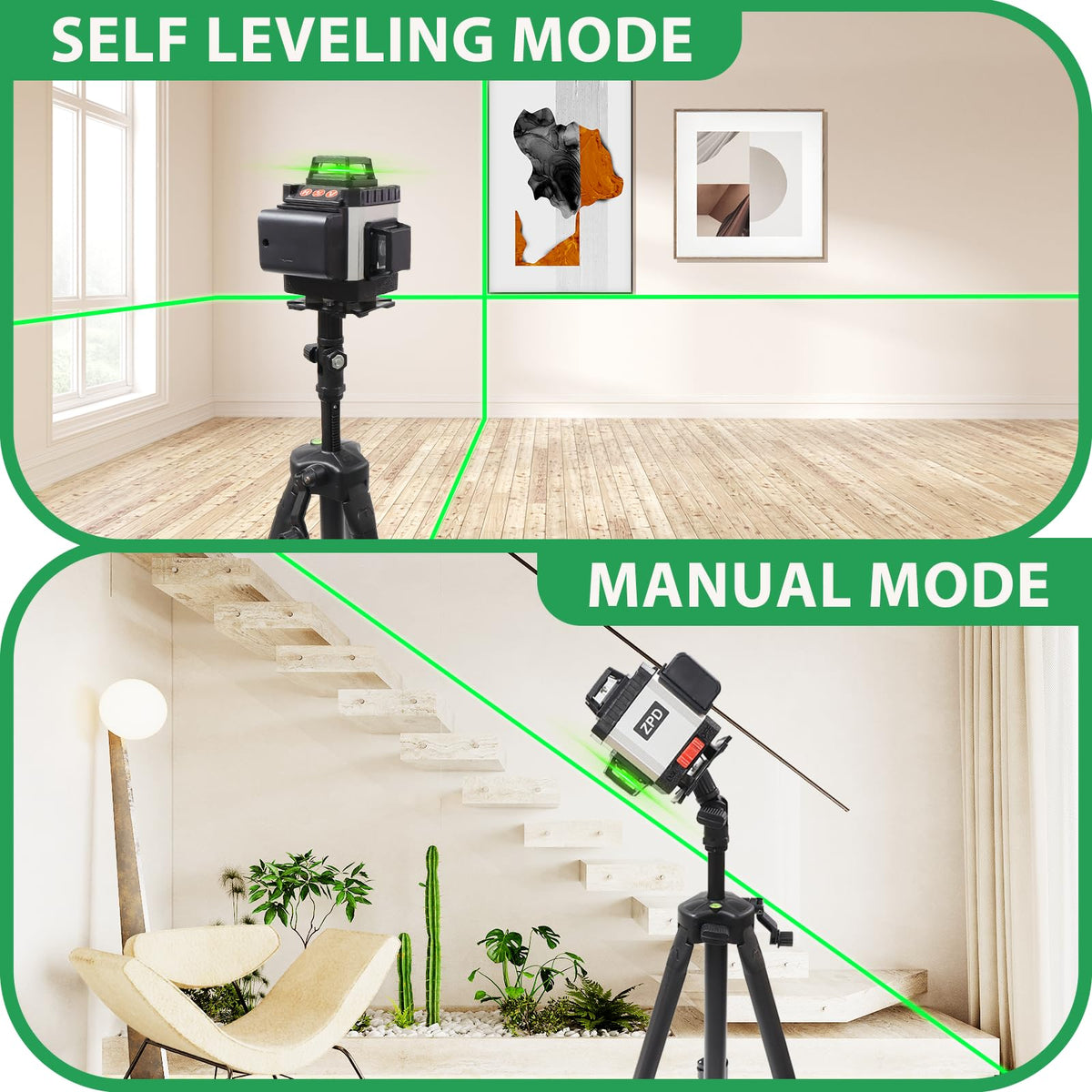 ZPD wall bracket keeps the laser level steady for hands-free vertical alignment