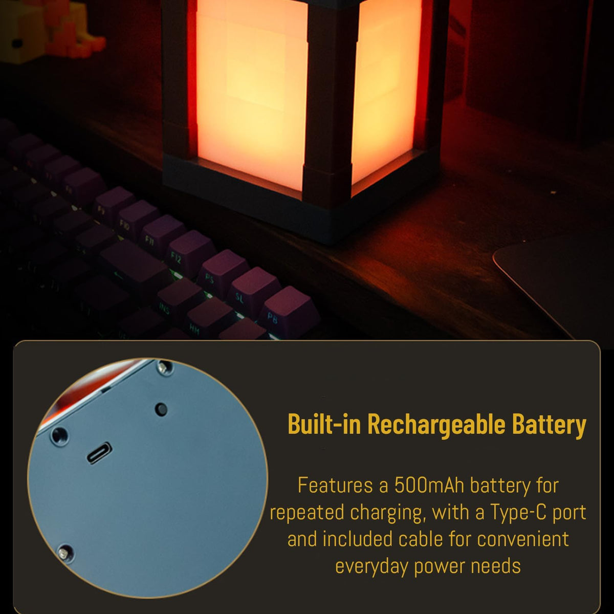 ZQSLKI Pixel Lantern makes a thoughtful home decor gift.