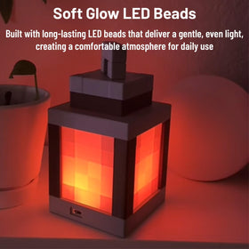 ZQSLKI Pixel Lantern USB-powered for portable use.