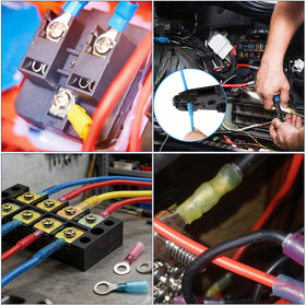 ZQZ heat shrink kit uses adhesive-lined sleeves for waterproof seals on exposed connections.