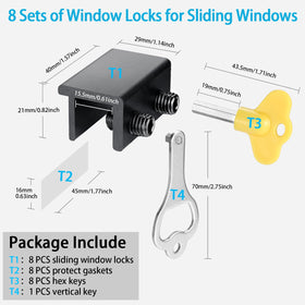 ZRFCXE window lock in use for bedroom or living spaces