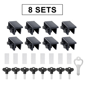 ZRFCXE packaging includes eight locks and a vertical key